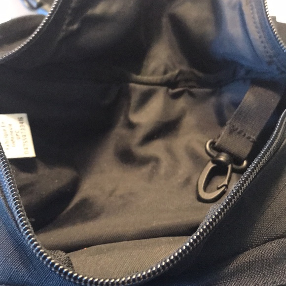 COLUMBIA Black/Blue Canvas Waist Bag Fanny Pack - Picture 2 of 5